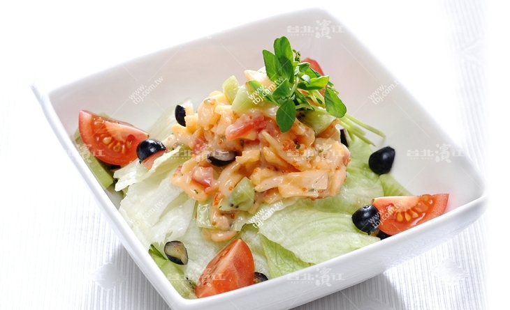 【台北濱江】咬下去感受的到一粒粒啵啵口感的飛魚卵-新鮮美味輕食料理-龍蝦沙拉250g