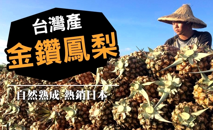 【台北濱江】正濱江 市場 美食宗屏東17號563完熟-金鑽鳳梨1.8KG/顆 x2顆